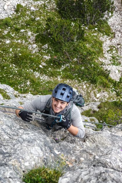 sam kramer headshot rock climbing